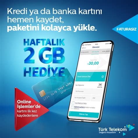 türk telekom online kontör yükleme